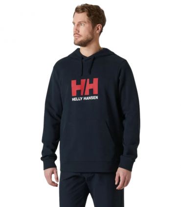 Sudadera Helly Hansen Logo Hoodie Hombre Navy
