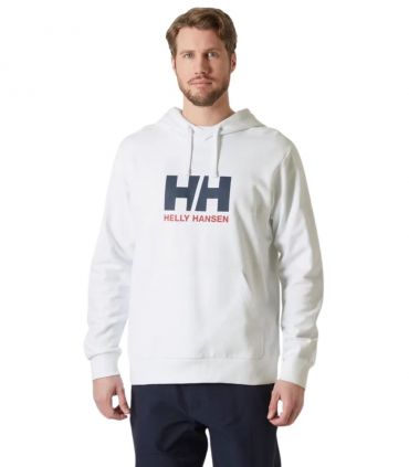Sudadera Helly Hansen Logo Hoodie Hombre White