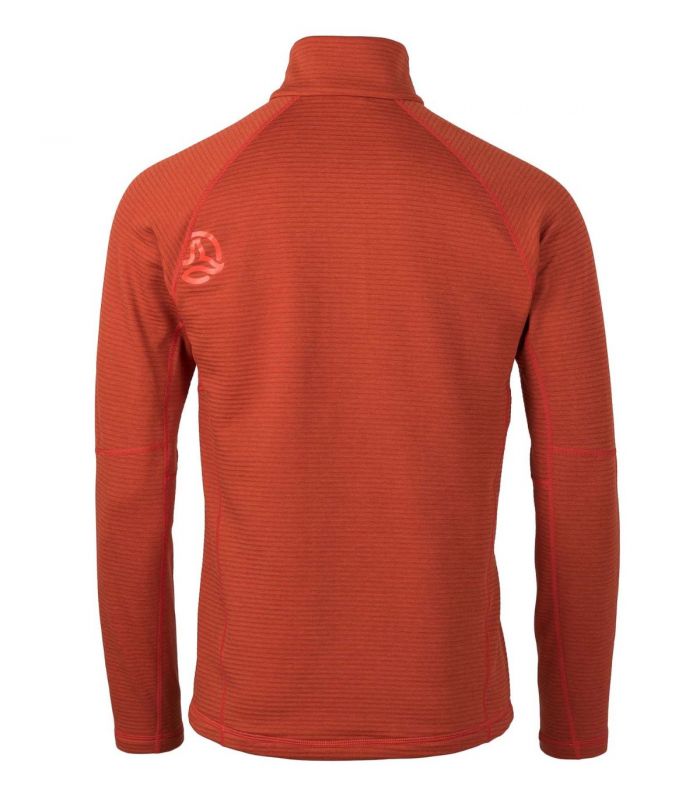 Compra online Camiseta Ternua Momhill 1/2 Zip Hombre Deep Ginger en oferta al mejor precio