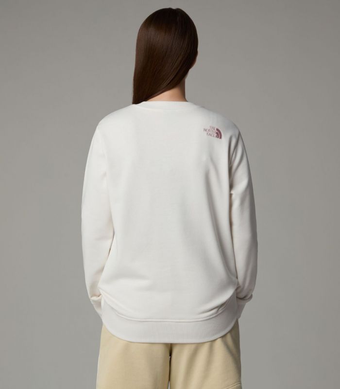 Compra online Sudadera The North Face ligera Drew Peak Mujer White Dune en oferta al mejor precio
