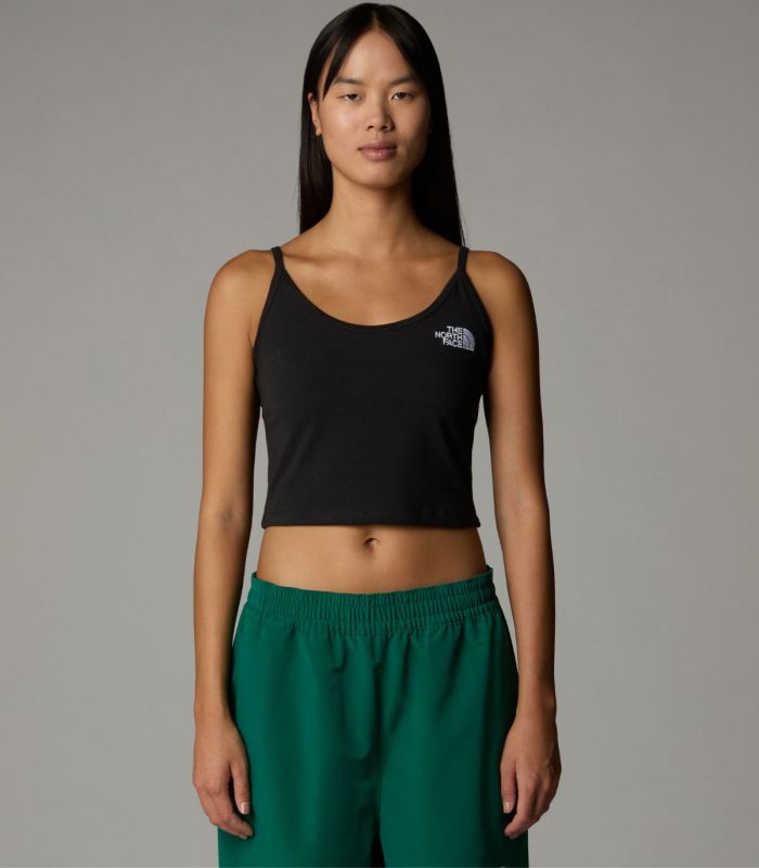 Compra online Top The North Face Corto De Tirantes Mujer TNF Black en oferta al mejor precio