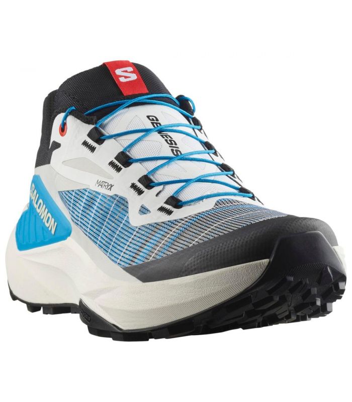 Compra online Zapatillas Salomon Genesis Hombre Black White Trascend Blue en oferta al mejor precio