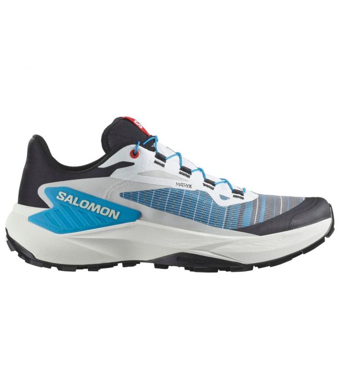 Compra online Zapatillas Salomon Genesis Hombre Black White Trascend Blue en oferta al mejor precio