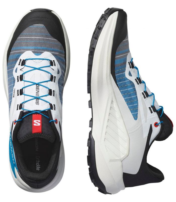 Compra online Zapatillas Salomon Genesis Hombre Black White Trascend Blue en oferta al mejor precio