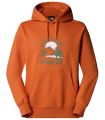 Compra online Sudadera The North Face con capucha y estampado gráfico Outdoor Hombre Iron Bronze en oferta al mejor precio