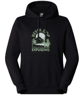 Sudadera The North Face con capucha y estampado gráfico Outdoor Hombre TNF Black