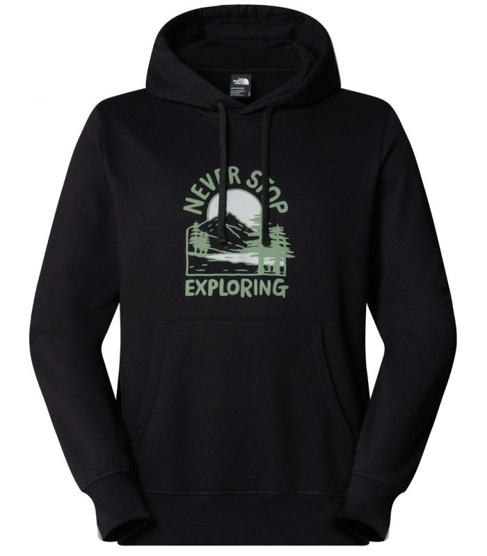 Compra online Sudadera The North Face con capucha y estampado gráfico Outdoor Hombre TNF Black en oferta al mejor precio