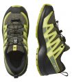 Compra online Zapatillas Salomon Xa Pro V8 J Niños Urban Chic Black Dark Citron en oferta al mejor precio