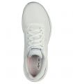 Compra online Zapatillas Skechers Flex Appeal 5.0 Uptake Mujer Blanco Plata en oferta al mejor precio