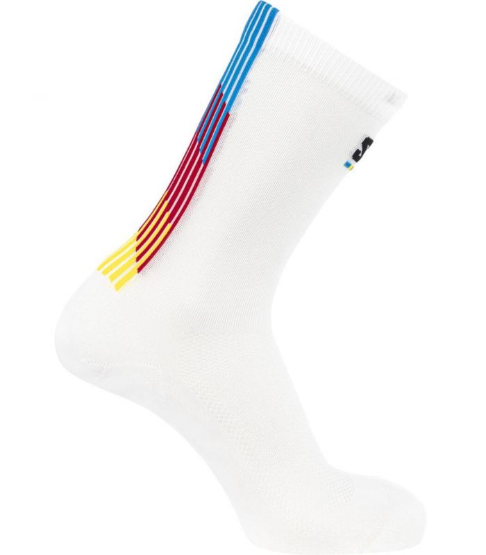 Compra online Calcetines Salomon Pulse Race Flag Crew White en oferta al mejor precio