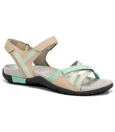 Sandalias Chiruca Valencia 04 Mujer Beige Verde
