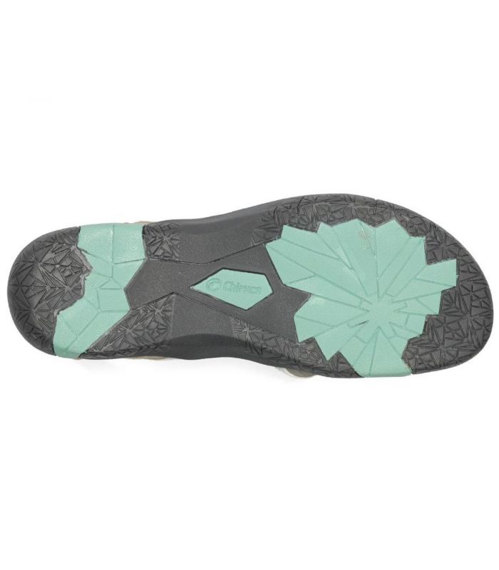 Compra online Sandalias Chiruca Valencia 04 Mujer Beige Verde en oferta al mejor precio