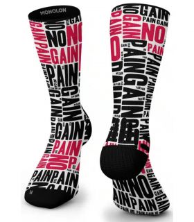 Calcetines Monolon No Pain No Gain Rojo