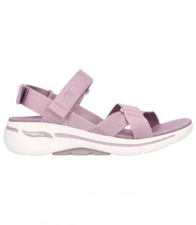 Sandalias Skechers Go Walk Arch Fit Mujer Lavanda