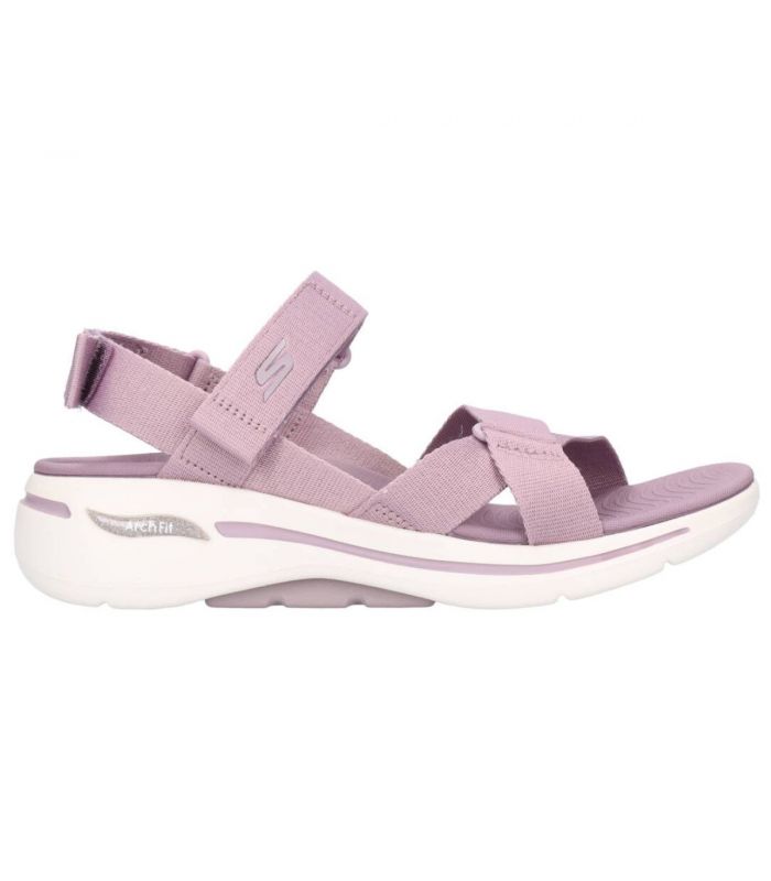 Compra online Sandalias Skechers Go Walk Arch Fit Mujer Lavanda en oferta al mejor precio