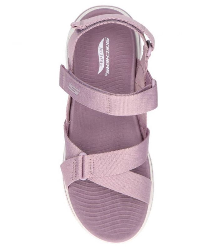 Compra online Sandalias Skechers Go Walk Arch Fit Mujer Lavanda en oferta al mejor precio