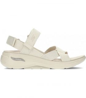 Sandalias Skechers Go Walk Arch Fit Mujer Natural