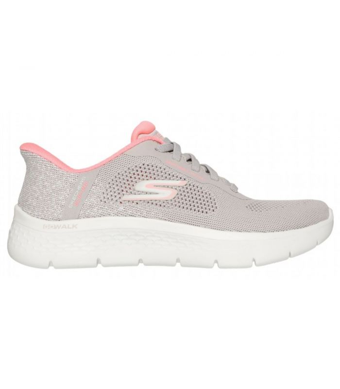 Compra online Zapatillas Skechers Go Walk Flex Slip-Ins Mujer Taupe Pink en oferta al mejor precio