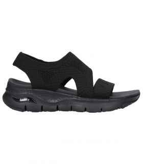 Sandalias Skechers Arch Fit Brightest Day Mujer Negro