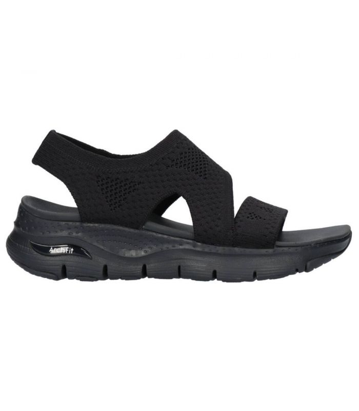 Compra online Sandalias Skechers Arch Fit Brightest Day Mujer Negro en oferta al mejor precio