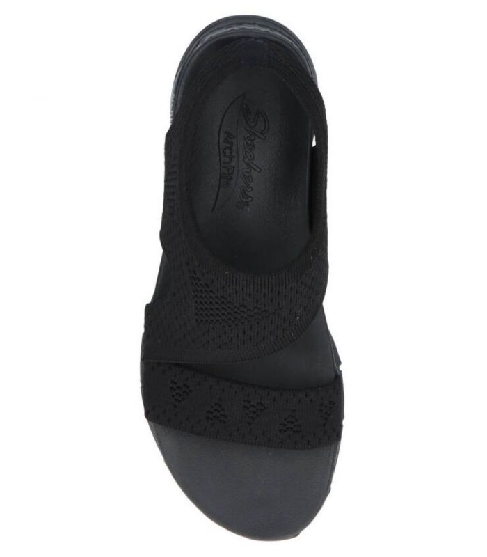 Compra online Sandalias Skechers Arch Fit Brightest Day Mujer Negro en oferta al mejor precio