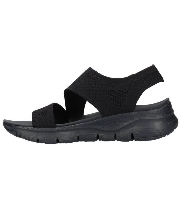 Compra online Sandalias Skechers Arch Fit Brightest Day Mujer Negro en oferta al mejor precio