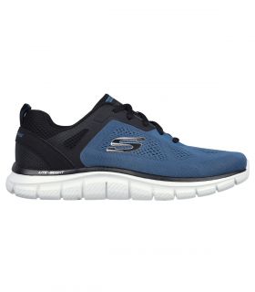 Zapatillas Skechers Track Broader Hombre Azul