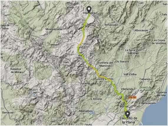 Reto conseguido: completar corriendo los 85 kilómetros por sendas y montañas que separan Castellón y Vilafranca del Cid