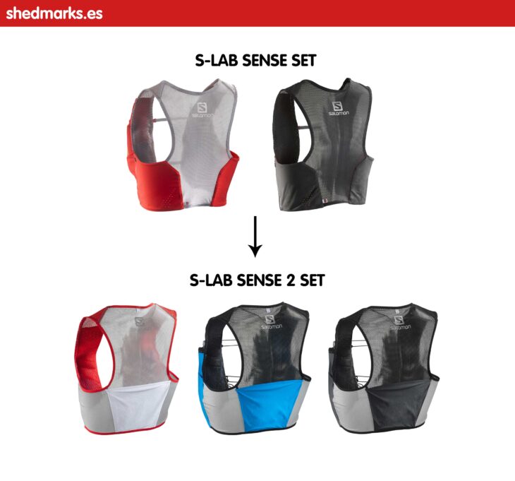 Mochilas trail running Salomon SLab Sense 2 Set