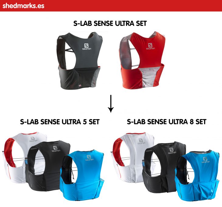 Mochila trail running Salomon S-Lab Sense 5 Set